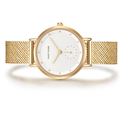 Damen Quarzuhr gelbgold Edelstahl gelbgold