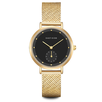 Damen Quarzuhr gelbgold Edelstahl gelbgold