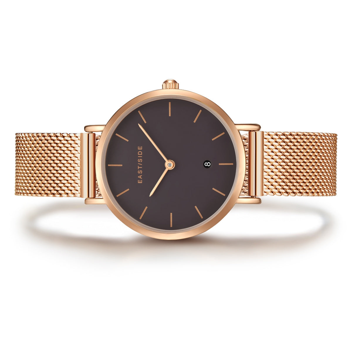 Damen Quarzuhr roségold Edelstahl roségold