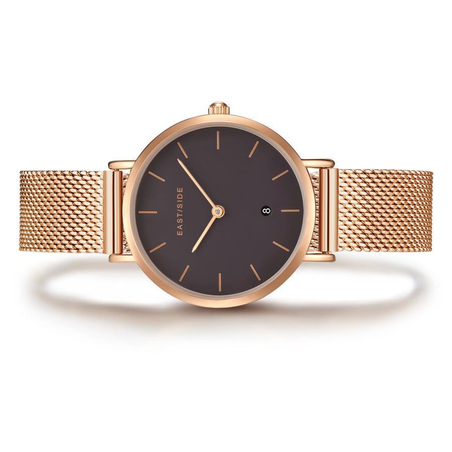 Damen Quarzuhr roségold Edelstahl roségold