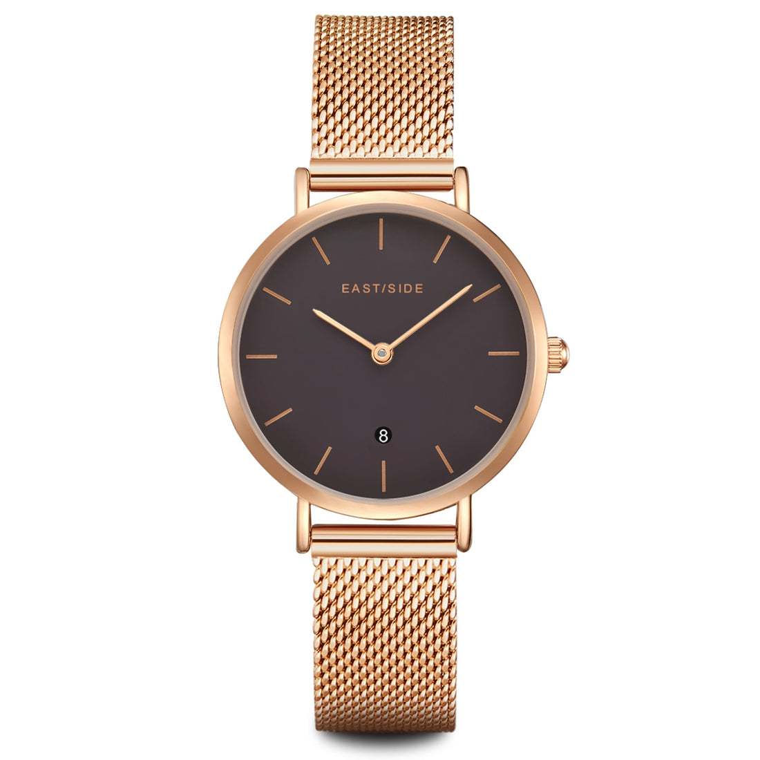 Damen Quarzuhr roségold Edelstahl roségold