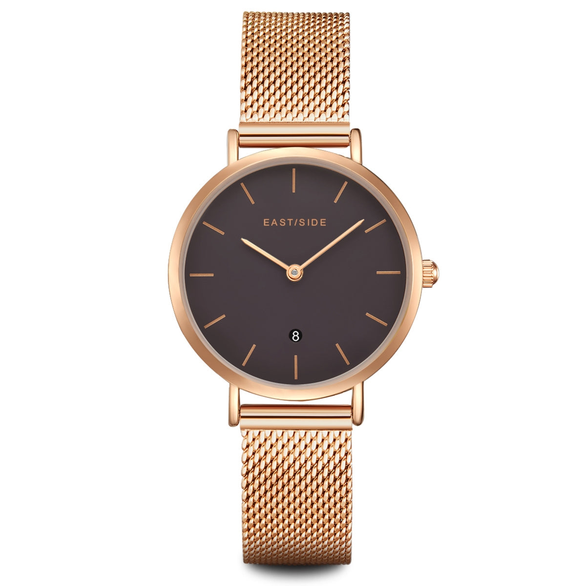 Damen Quarzuhr roségold Edelstahl roségold
