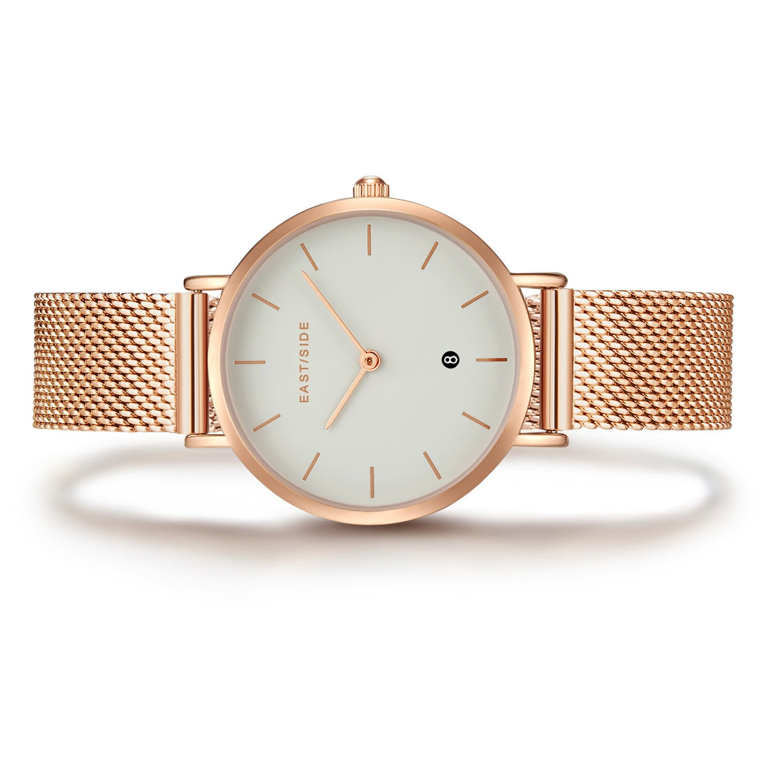 Damen Quarzuhr roségold Edelstahl roségold
