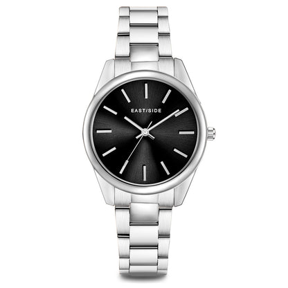Damen Quarzuhr silber Edelstahl silber