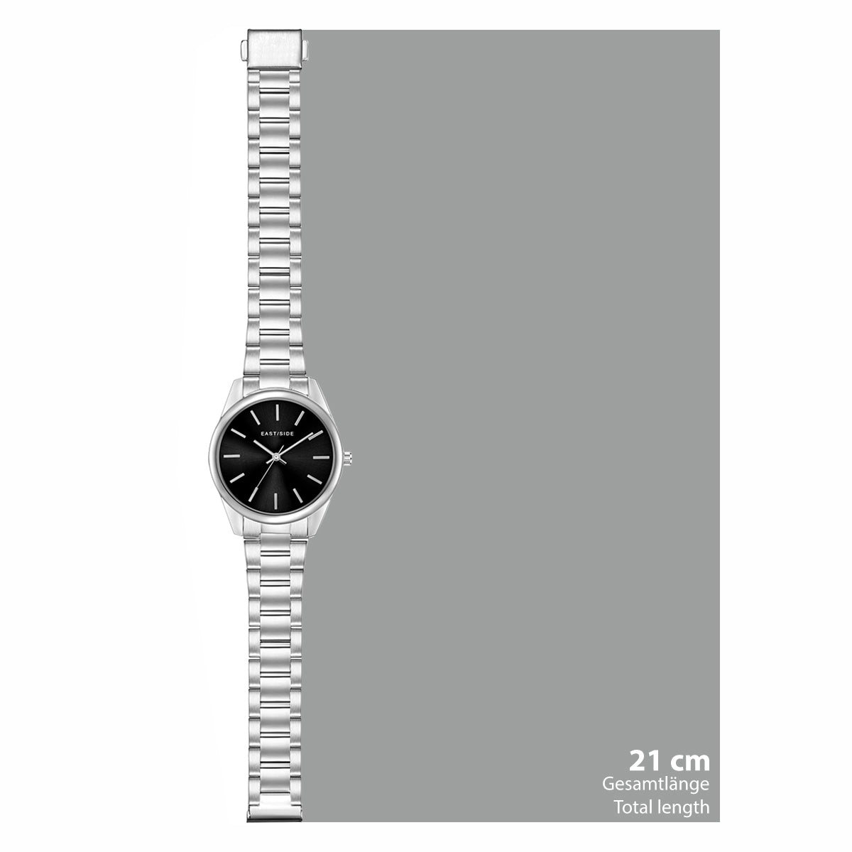 Damen Quarzuhr silber Edelstahl silber