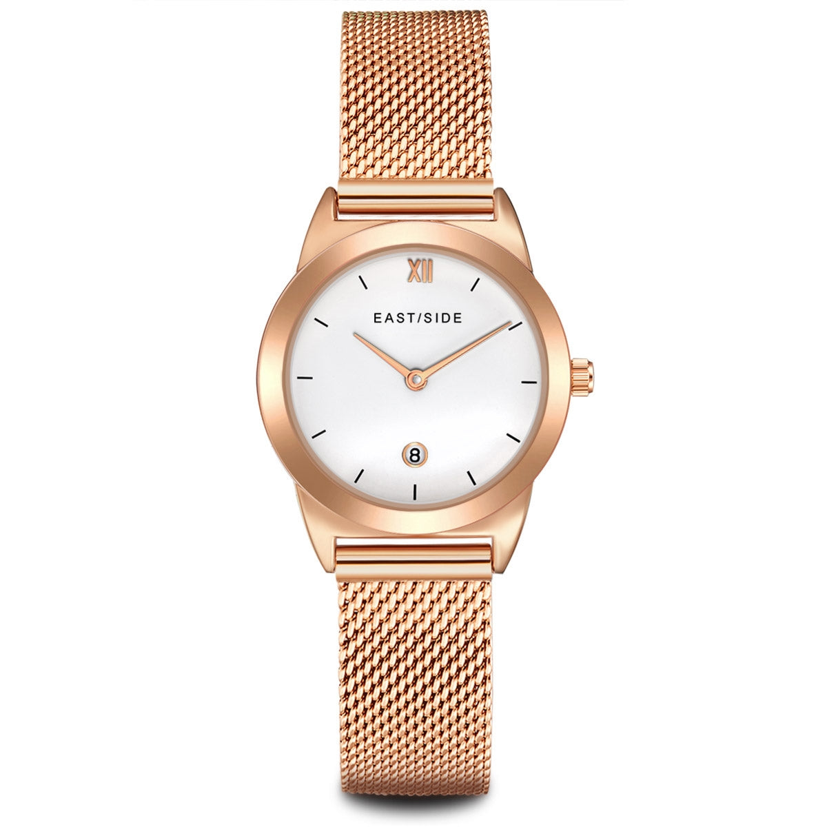 Damen Quarzuhr roségold Edelstahl roségold