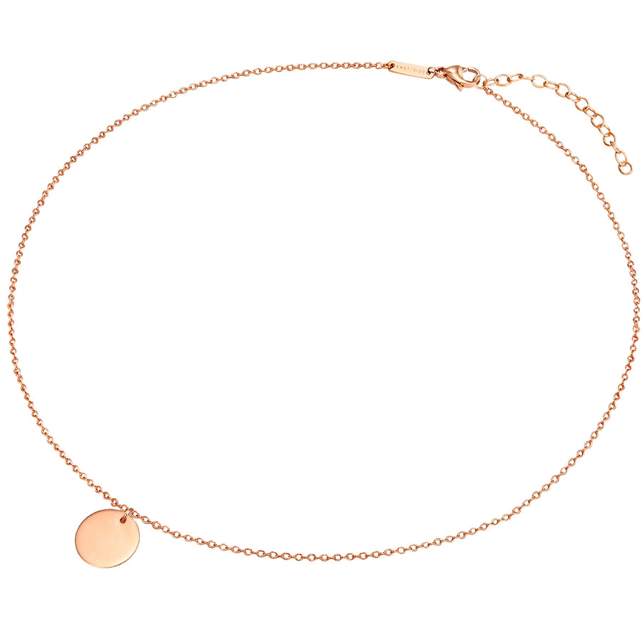 Kette mit Anhänger Edelstahl roségold
