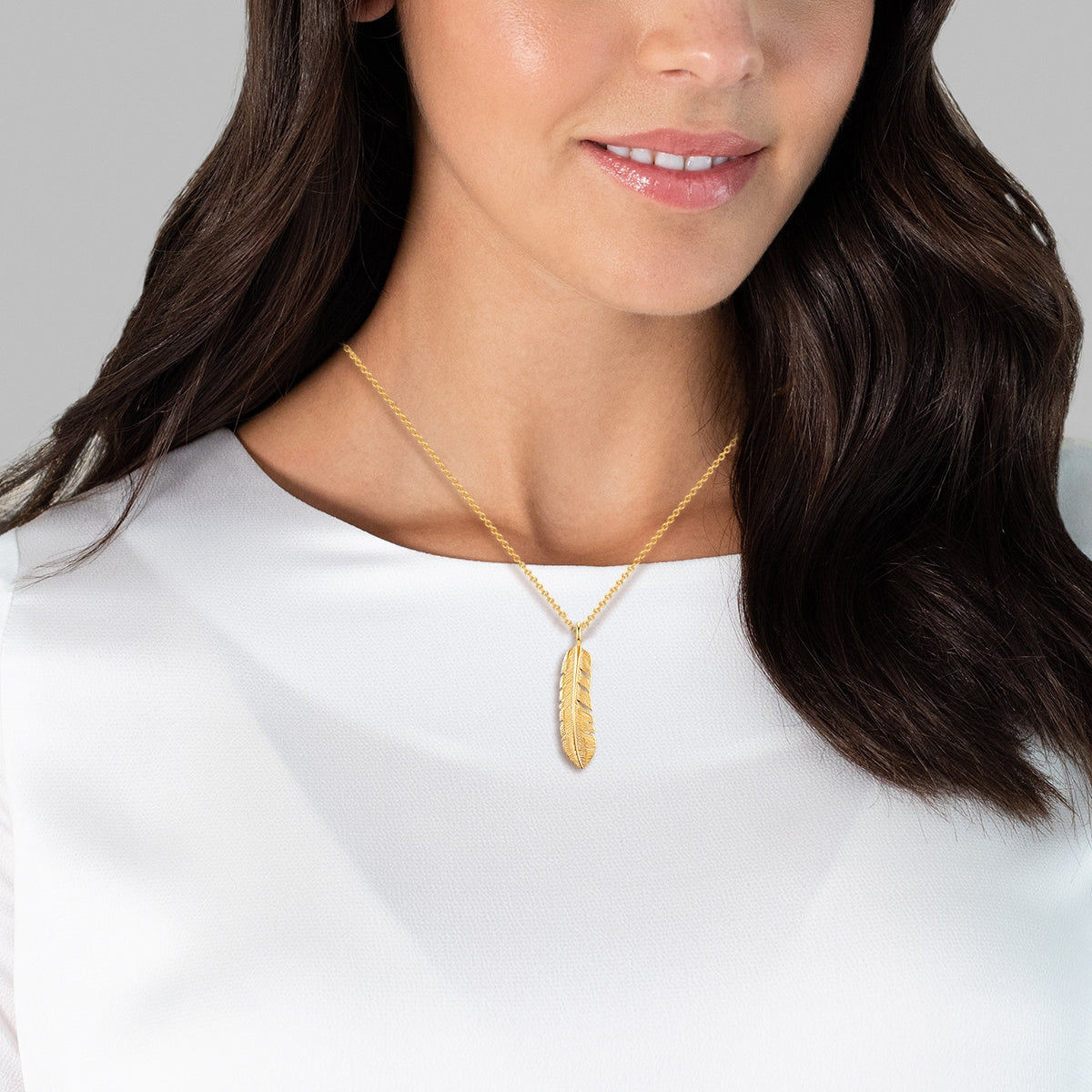 Kette mit Anhänger Edelstahl gelbgold