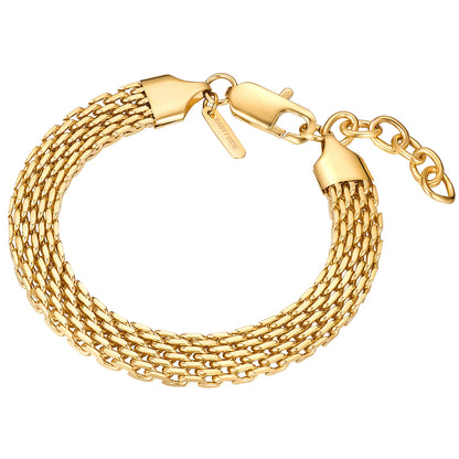 Armband Edelstahl gelbgold