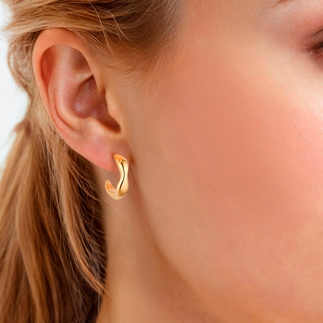 Creolen Edelstahl gelbgold