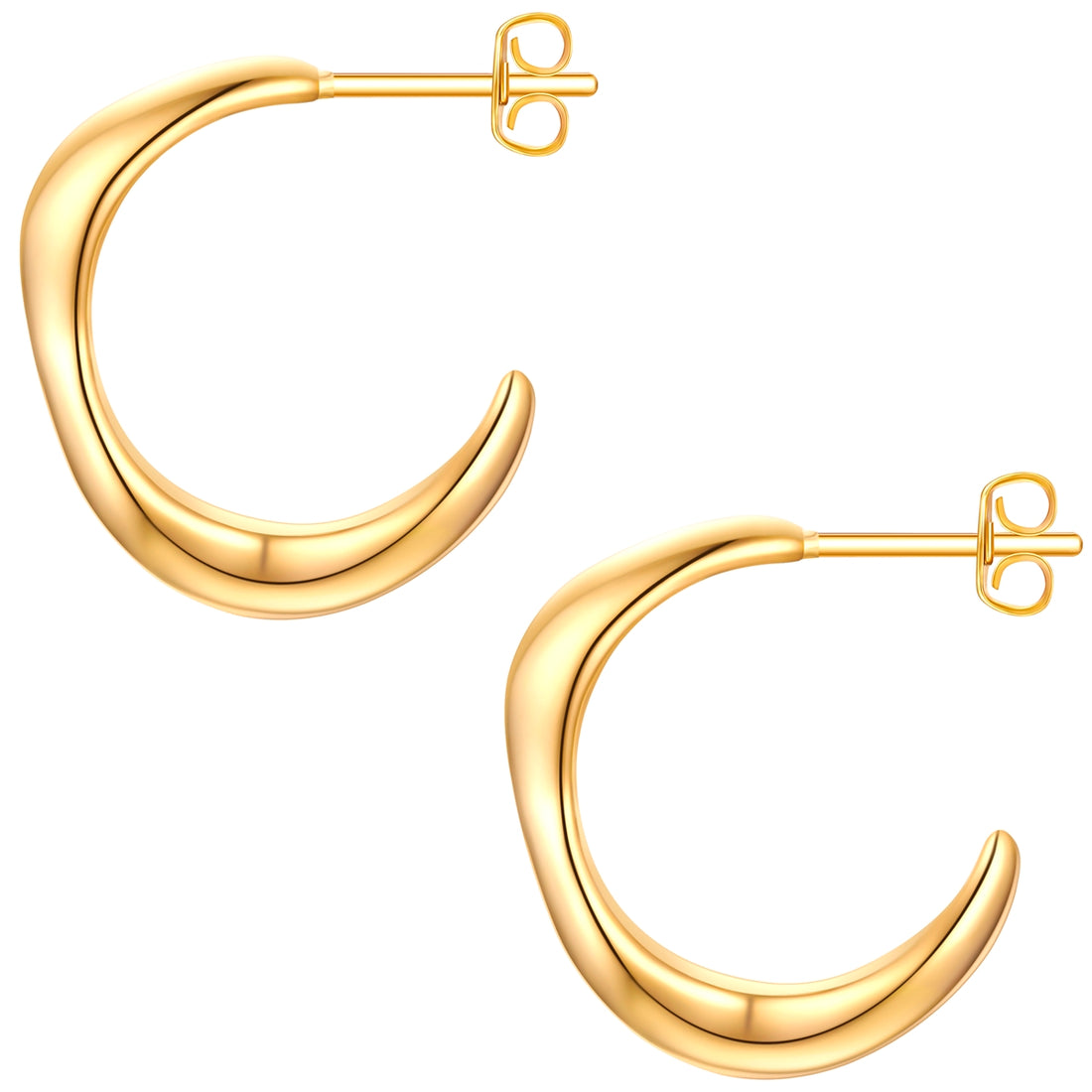 Creolen Edelstahl gelbgold