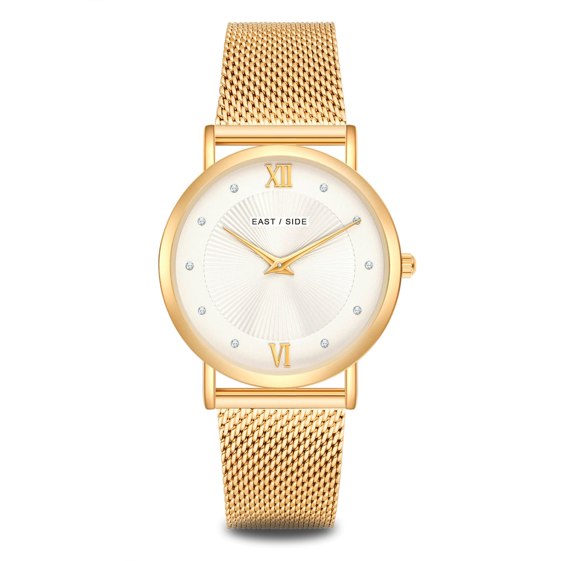 Damen Quarzuhr gelbgold Edelstahl gelbgold