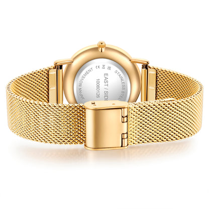Damen Quarzuhr gelbgold Edelstahl gelbgold