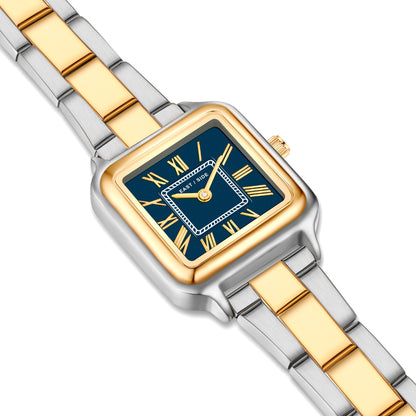 Damen Quaruhr bicolor Edelstahl bicolor