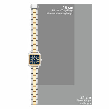 Damen Quaruhr bicolor Edelstahl bicolor