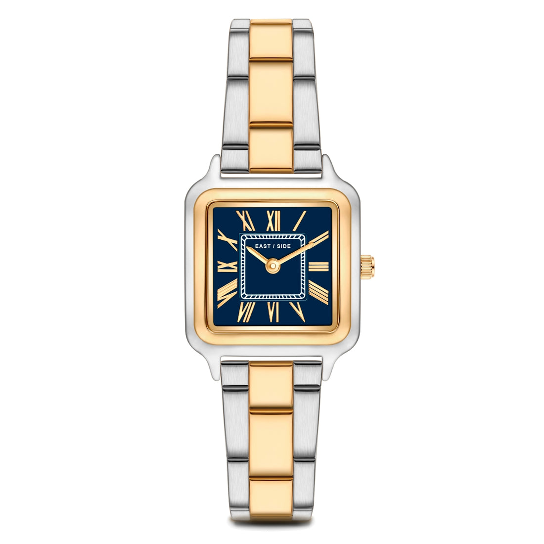 Damen Quaruhr bicolor Edelstahl bicolor