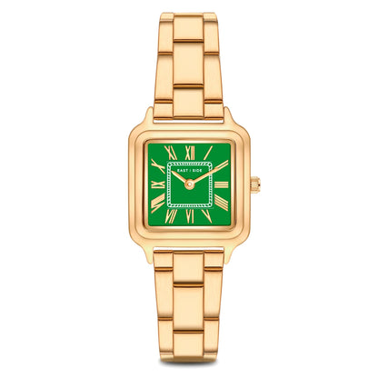 Damen Quarzuhr gelbgold Edelstahl gelbgold