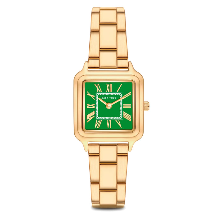 Damen Quarzuhr gelbgold Edelstahl gelbgold