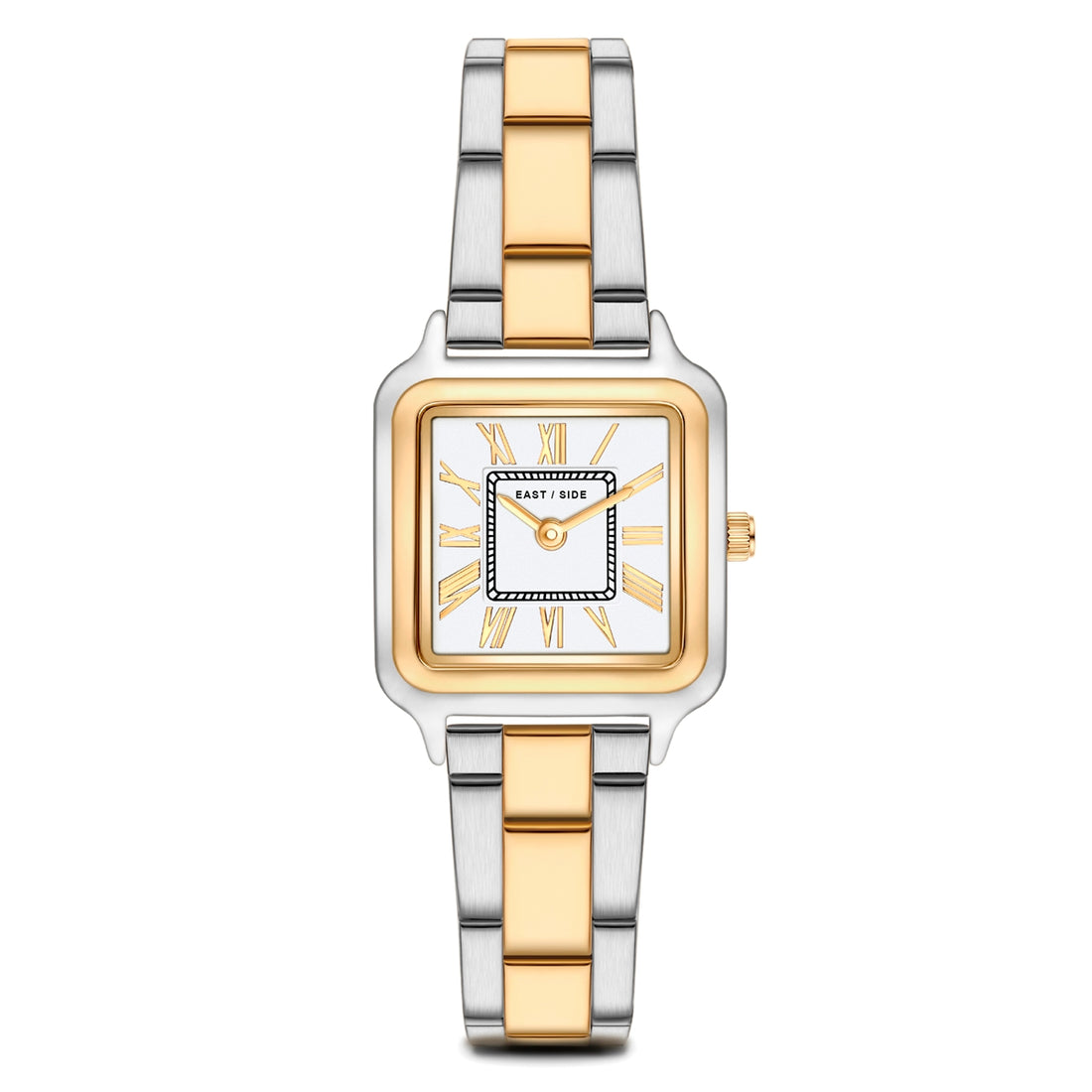 Damen Quarzuhr bicolor Edelstahl bicolor