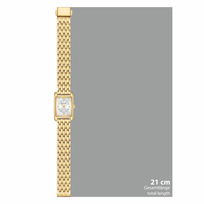 Damen Quarzuhr gelbgold Metall-Legierung gelbgold