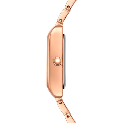 Damen Quarzuhr roségold Metall-Legierung roségold