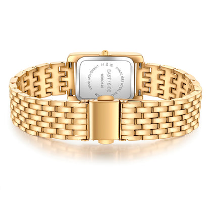 Damen Quarzuhr gelbgold Metall-Legierung gelbgold