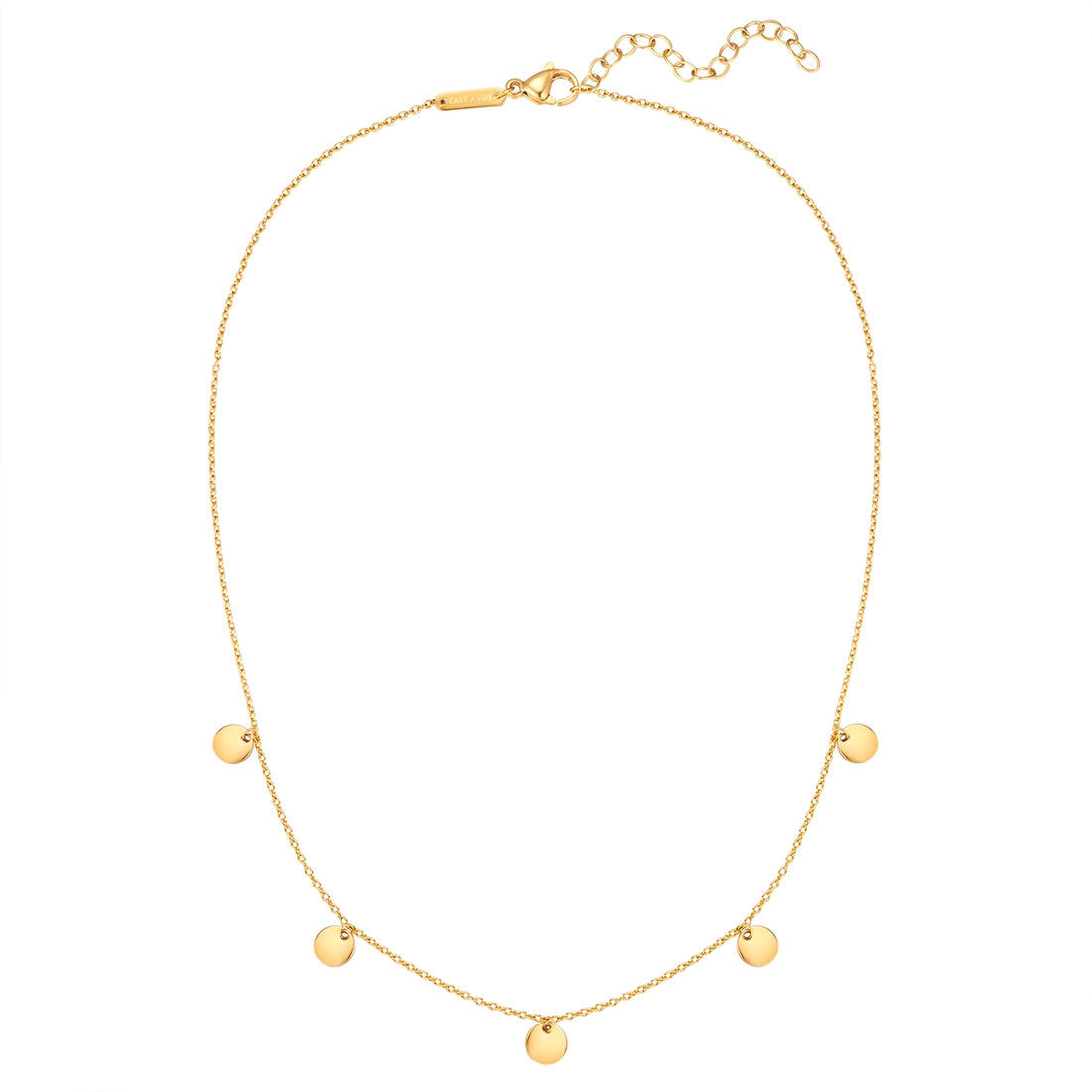 Kette mit Anhänger Edelstahl gelbgold
