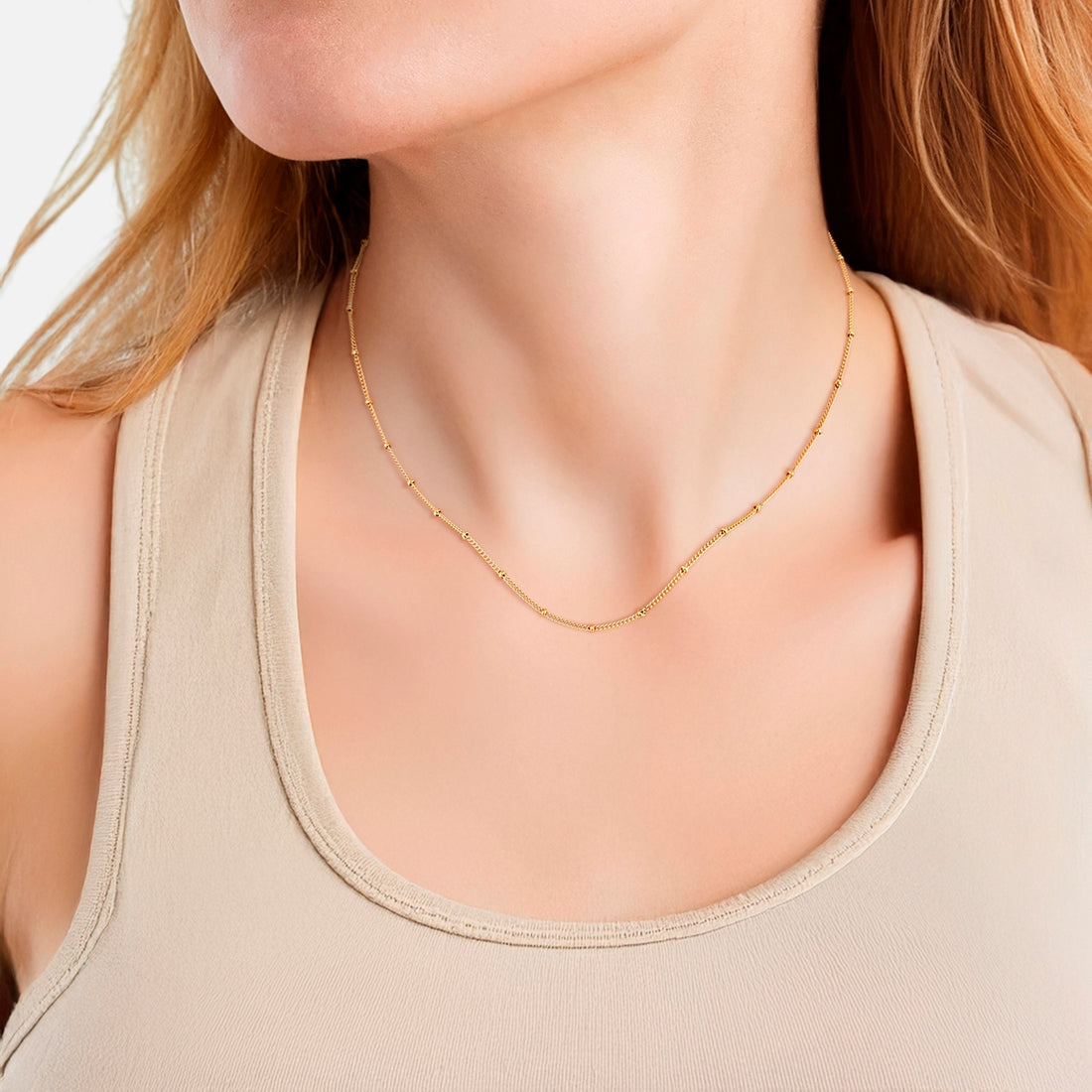 Kette Edelstahl gelbgold