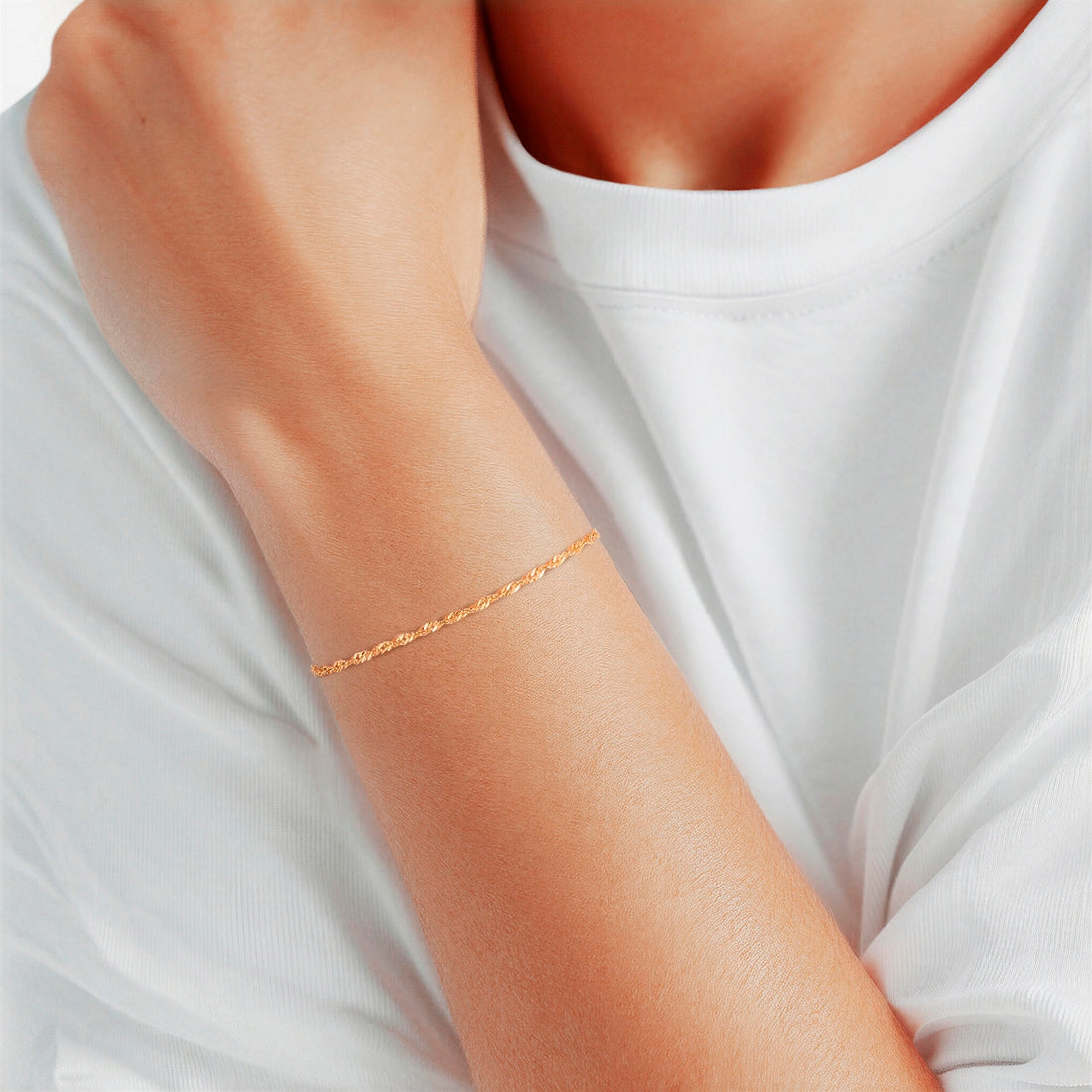 Armband Edelstahl gelbgold
