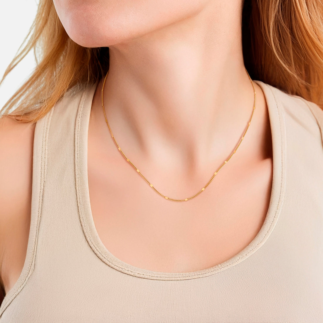 Kette Edelstahl gelbgold