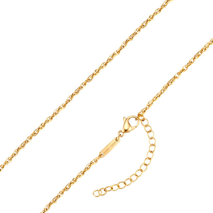 Kette Edelstahl gelbgold