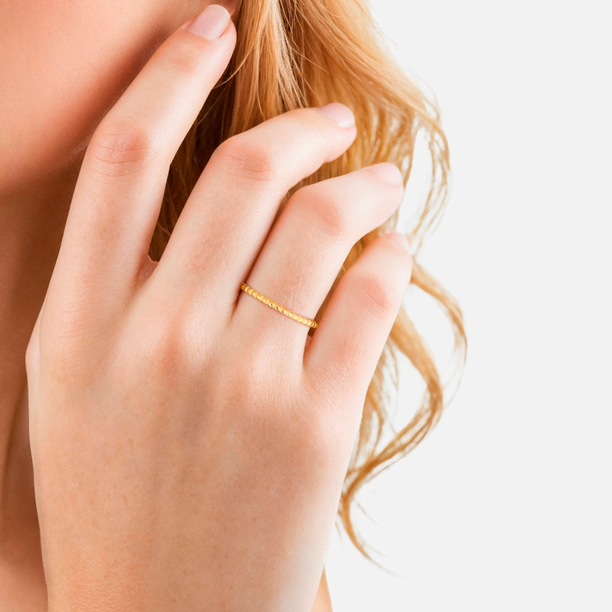Ring Edelstahl gelbgold