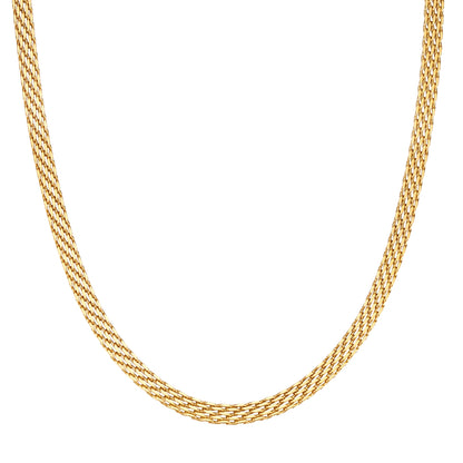 Kette Edelstahl gelbgold