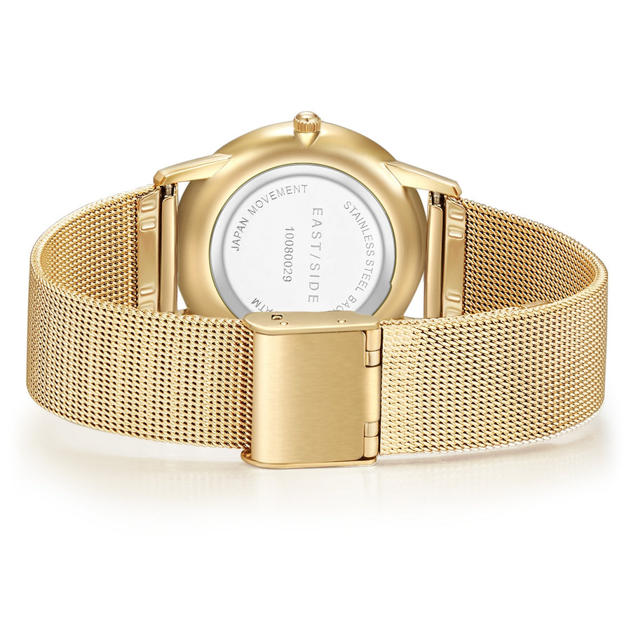 Damen Quarzuhr gelbgold Edelstahl gelbgold