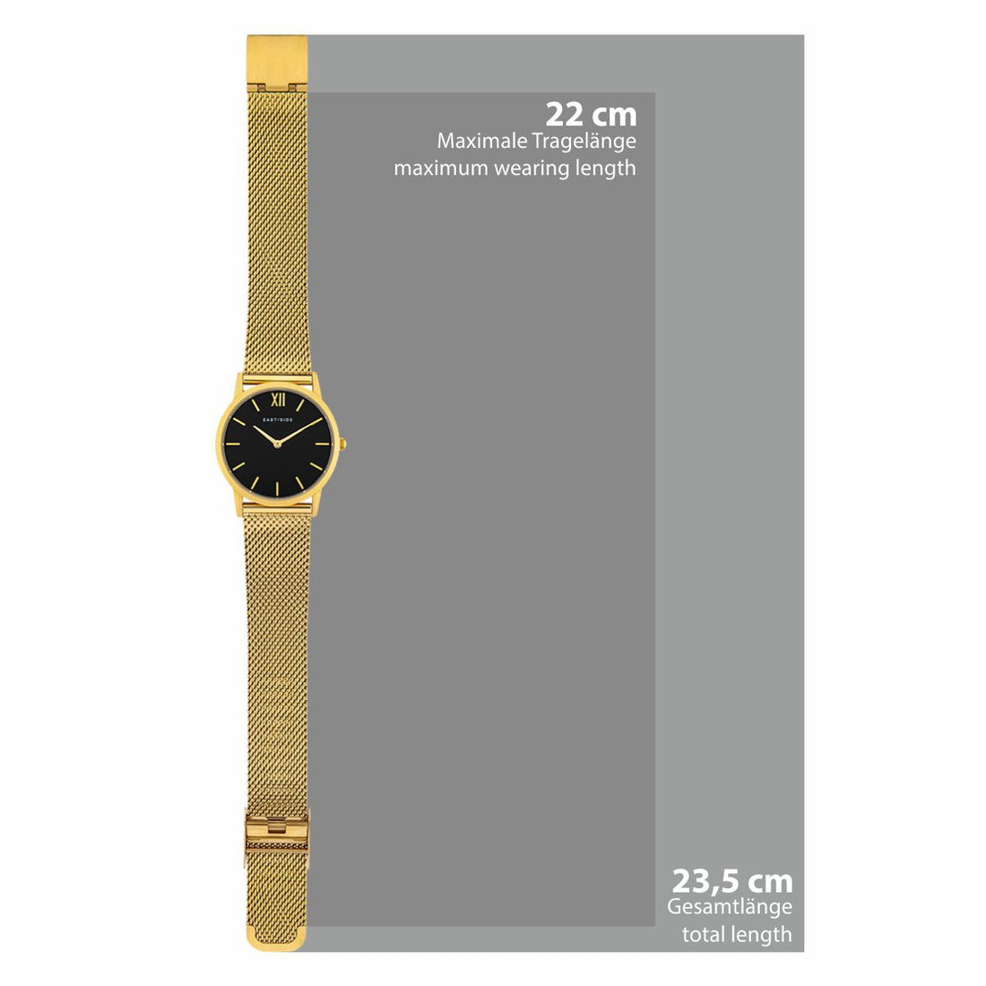 Damen Quarzuhr gelbgold Edelstahl gelbgold