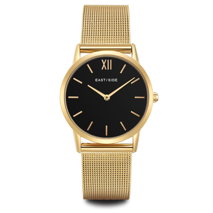 Damen Quarzuhr gelbgold Edelstahl gelbgold