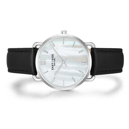 Pearl Damenuhr schwarz silber