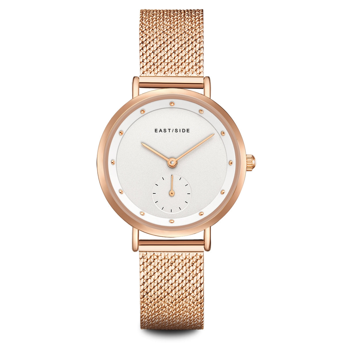 Damen Quarzuhr roségold Edelstahl roségold