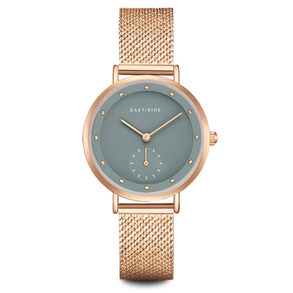 Damen Quarzuhr roségold Edelstahl roségold
