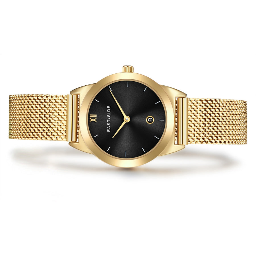 Damen Quarzuhr gelbgold Edelstahl gelbgold