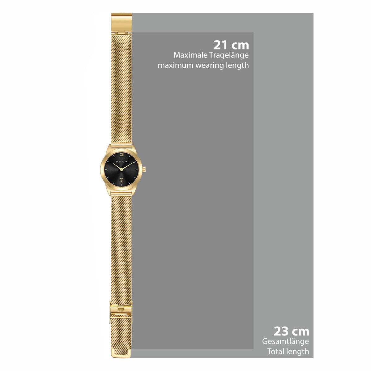 Damen Quarzuhr gelbgold Edelstahl gelbgold