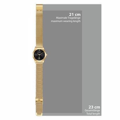 Damen Quarzuhr gelbgold Edelstahl gelbgold