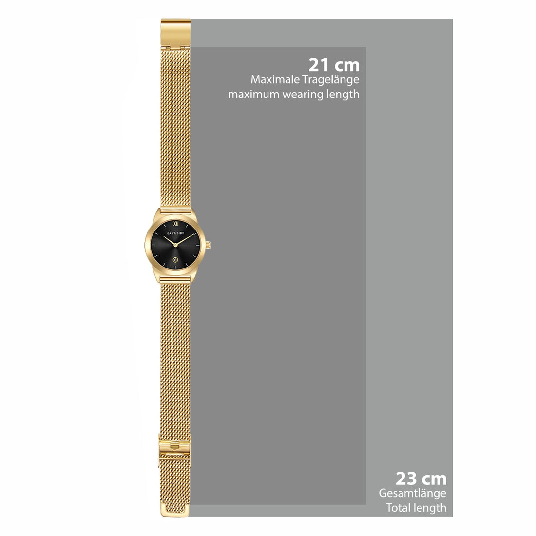 Damen Quarzuhr gelbgold Edelstahl gelbgold